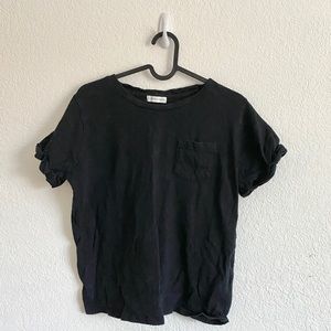 Black Pocket Tee